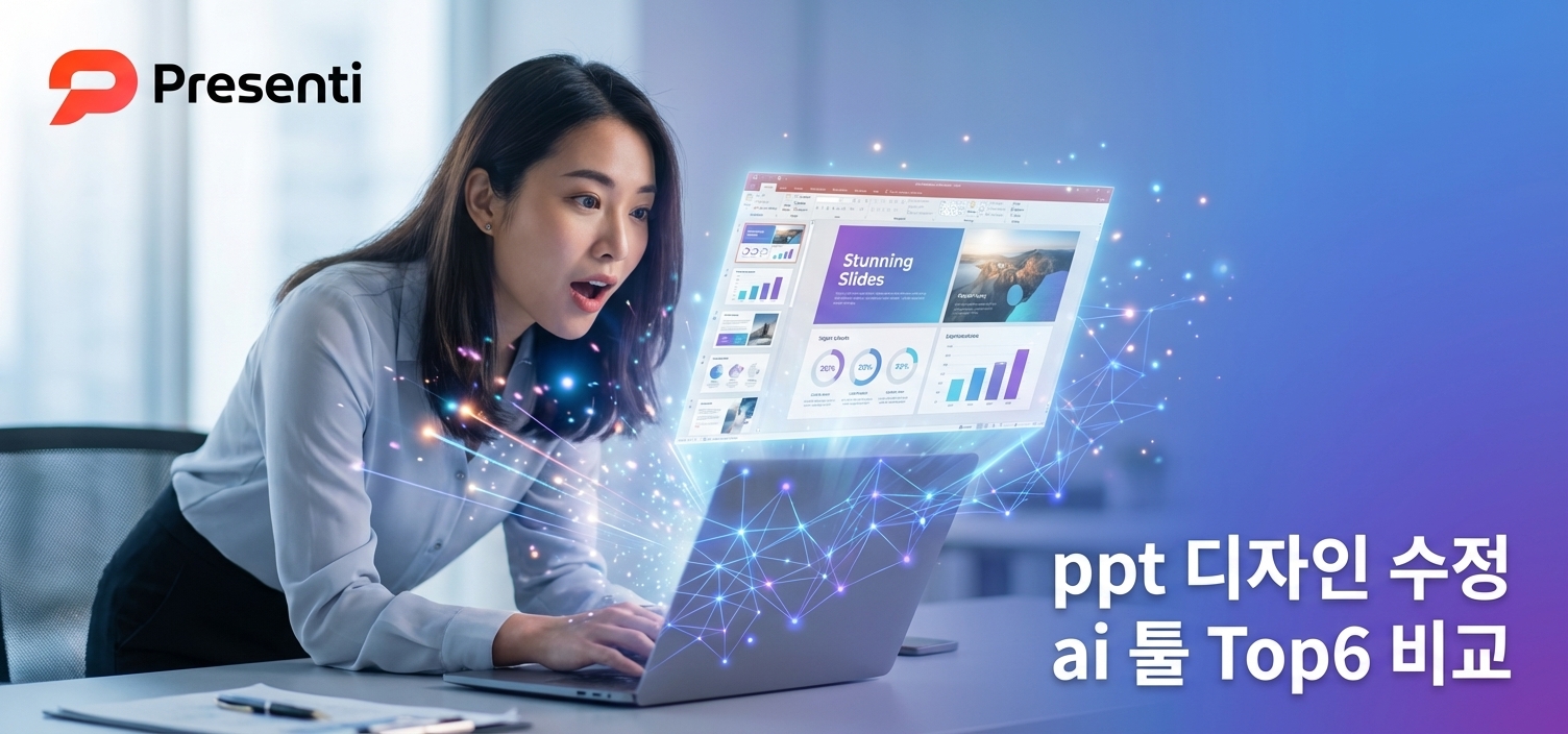 작업 시간을 획기적으로 줄여주는 ppt 디자인 수정 ai 프로그램 TOP 6