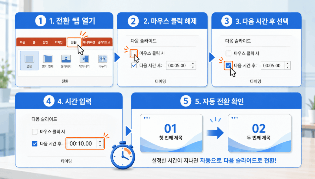 ppt 타이머 만들기