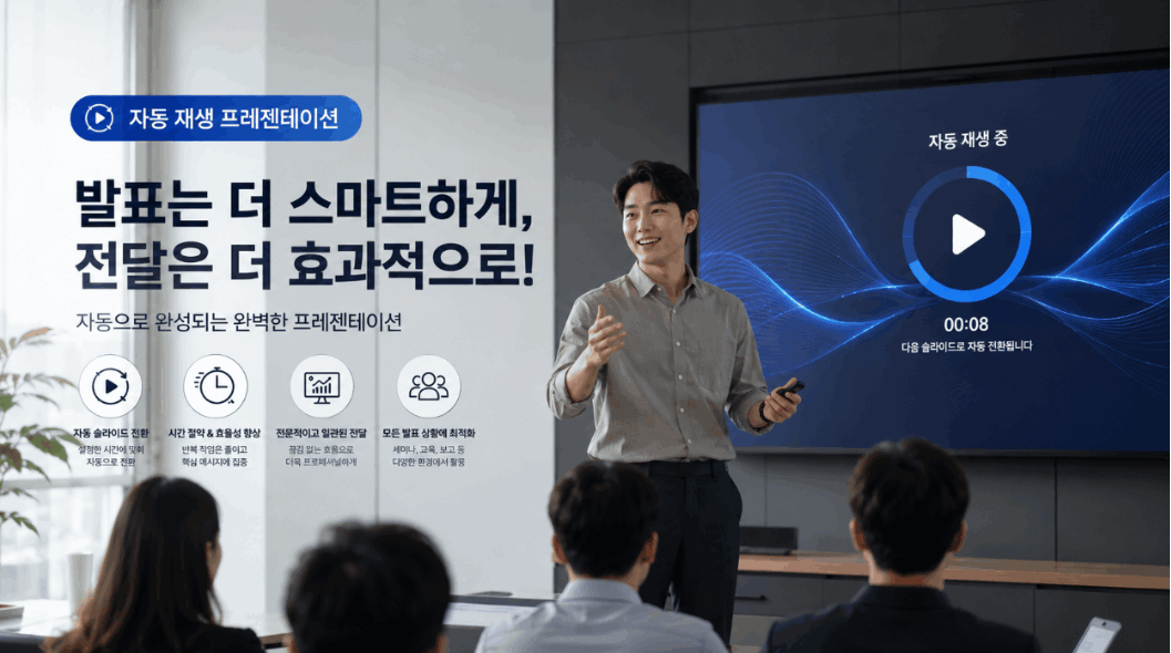 파워포인트 슬라이드쇼 자동 재생 및 시간 설정 완벽 가이드