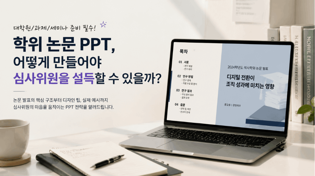 학위 논문 PPT, 어떻게 만들어야 심사위원을 설득할 수 있을까?