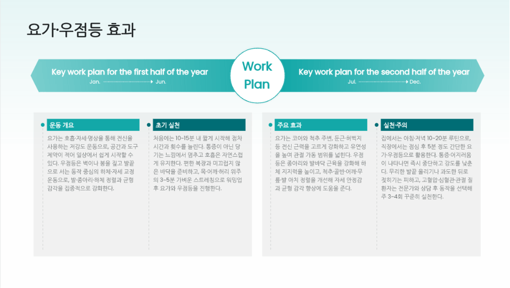 요가 파워포인트 ppt 템플릿