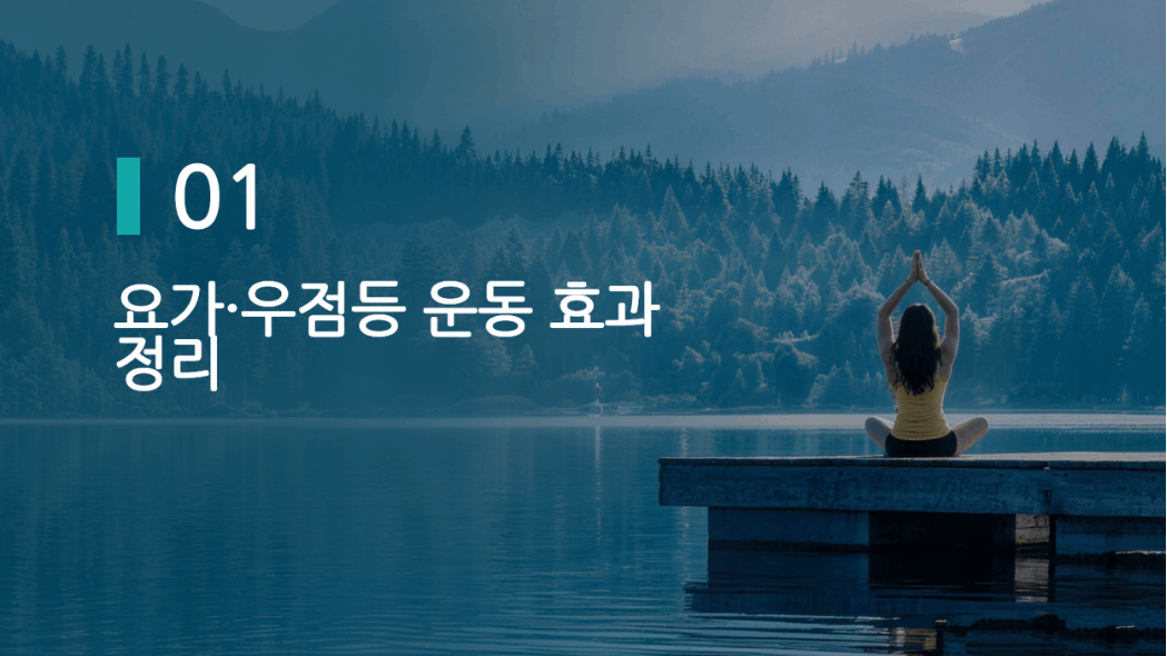 요가 PPT 템플릿