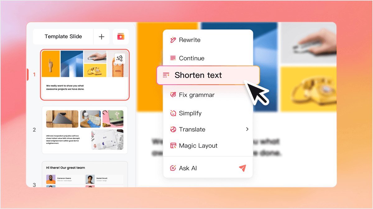 AI Narrative Copilot